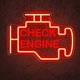 thumbnail image 1 of Letrero de Neón Check Engine para Garaje LED 15x11in Alimentado por USB, 1 of 7