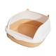 thumbnail image 3 of Caja De Arena Para Gatos De Cara Alta, Orinal Para Gatos, Inodoro Para Conejitos, Suministros Para Mascotas, Viaje, Rosa S, 3 of 5