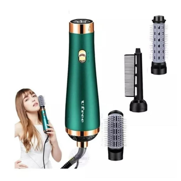Cepillo Peine Secador Pelo Alisador Eléctrico En Lider