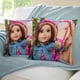 thumbnail image 3 of Muñeca American Girl Fundas de almohada de terciopelo con tema, regalos de funda de almohada, decoración para el hogar, cojín de lanzar, regalo de cumpleaños para fans y parejas.40*40cm., 3 of 6
