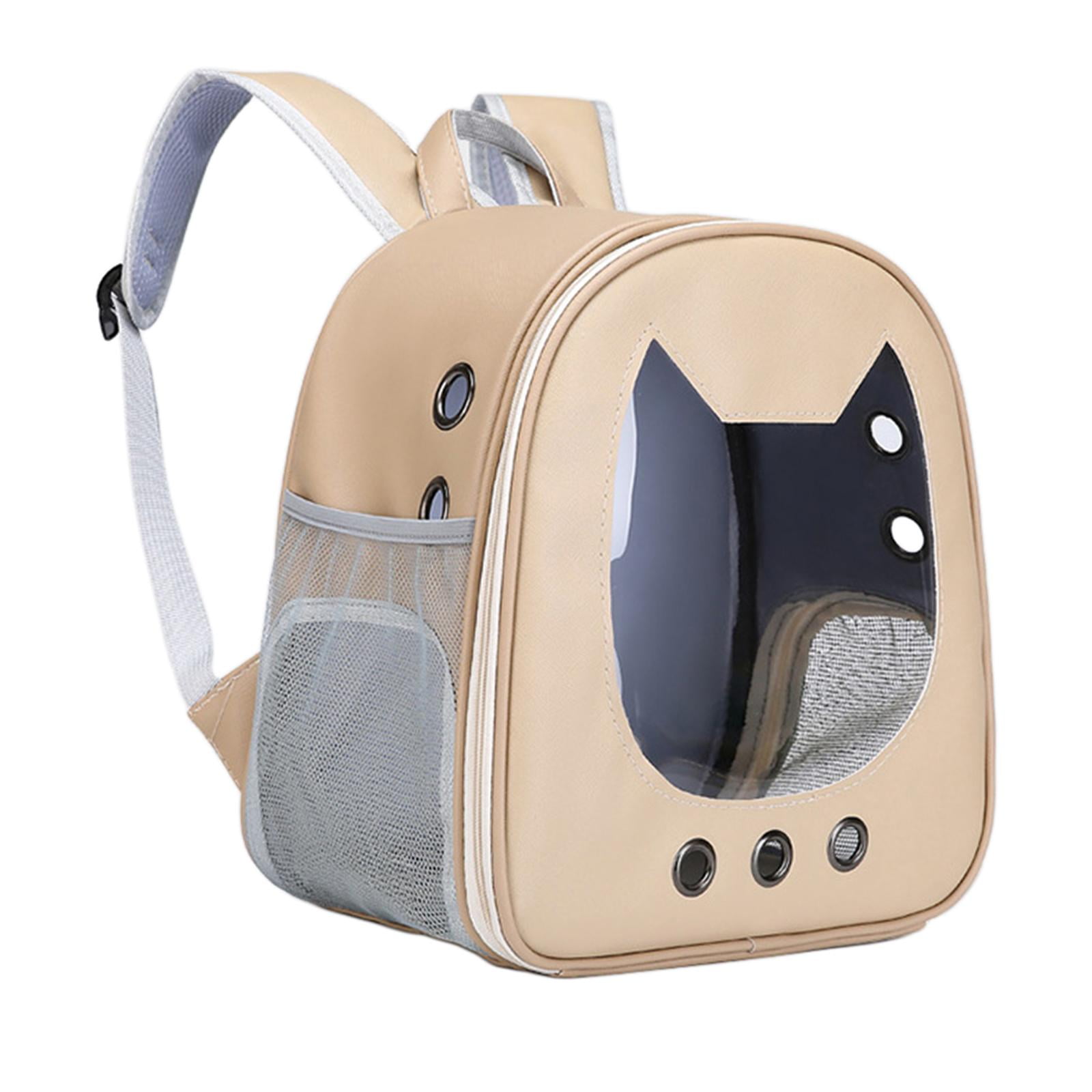 Ioensy - Durable Pet Carrier Mochila Perro Gato Correa Ajustable Bolsa De Viaje Beige