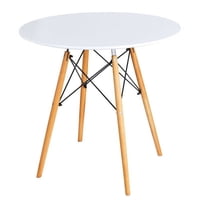 Habita2 Chile - Mesa De Comedor Redonda Tipo Eames 100Cm - Blanco