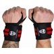 thumbnail image 1 of Muñequeras Gymreapers para levantamiento de pesas, 18 cm, color rojo profesional, 1 of 6