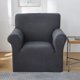 thumbnail image 2 of Silla Estirable Sofá Slipcover Poliéster Antideslizante Sofá Suave Cubierta De Sofá Protector De Muebles Lavables Para Niños (cubierta De Sofá Única Gris), 2 of 3