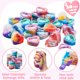 thumbnail image 3 of Galaxy Hearts Slime JOYIN para el día de San Valentín, 30 unidades, con tarjetas para niños, 3 of 9
