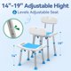 thumbnail image 5 of Silla de Ducha Ajustable Loyoda Respaldo 35-48 cm Capacidad 181 kg, 5 of 6
