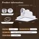 thumbnail image 5 of Extractor de baño con tapa de luz, 12 paneles, 141 CFM 1.0 Sone, 5 of 7