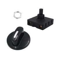 Ioensy - Interruptor Giratorio Del Ventilador De 4 Posiciones Y 3 Velocidades Interruptor Selector Regulador De Velocidad Del Ventilador Estilo A