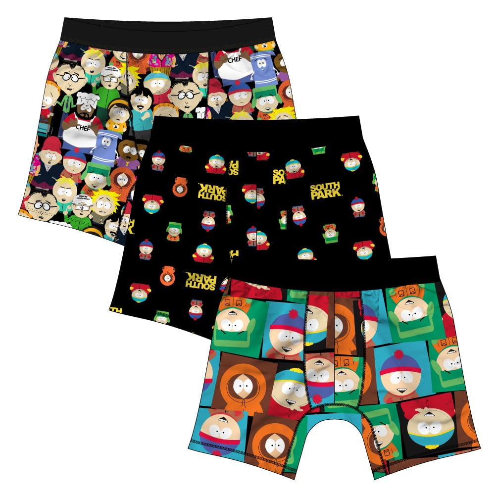 Bóxers Para Hombre Bioworld South Park Paquete De 3 Multicolor