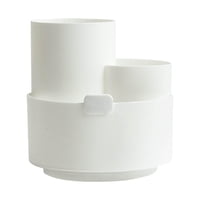 Magideal - Soporte Giratorio Para Bolígrafo 360, 3 Ranuras Separadas, Soporte Giratorio, Estante Para Lápices, Organizador De Papelería De Escritorio Para El Blanco