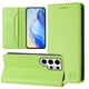thumbnail image 2 of Funda Billetera con Soporte para Samsung Galaxy S24 Ultra Bloqueo RFID Plegable Verde claro, 2 of 6