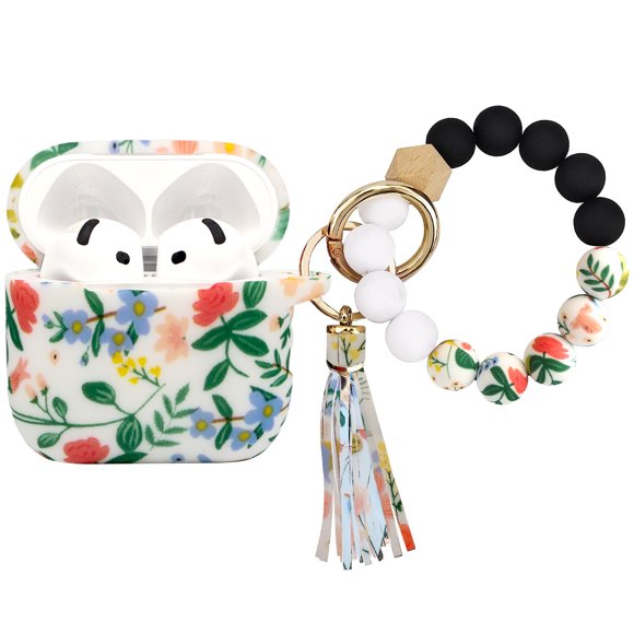Funda PowerDriver de Silicona + Cordón Floral para AirPods 4
