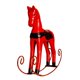 thumbnail image 4 of Mini caballo mecedora de madera para ni?os escritorio adorno rojo, 4 of 5