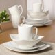 thumbnail image 5 of Juego de vajilla Gibson Home Zen Buffet de porcelana, 16 piezas, blanco, 5 of 7