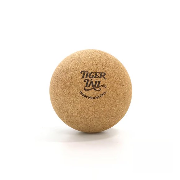 Bola de masaje Tiger Tail 13 cm corcho, capacidad 136 kg