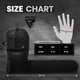 thumbnail image 4 of Guantes MMA RDX Sparring Grappling Hybrid de piel con palma abierta, 4 of 9