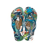 Sandalia Mujer Beige/Azul Graffiti Ipanema