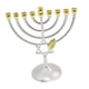 thumbnail image 2 of Metal Hanukkah Candleholder Candelabros Party 9 Branch Menorah Candlestick, 2 of 5