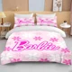 thumbnail image 1 of Pink Warm Soft MINISO Barbie Printed Bedding Set Duvet Cover Anime Quilt Adult Kids Birthday Gift Full Size Bedding Set Luxury Bed Sheets, 1 of 5