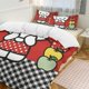 thumbnail image 2 of Hello Kitty 3 Piece Sets Full/Queen Size - Reversible Microfiber Quilts with Shams Soft Lightweight Bedspread Coverlet Comforter for All Season Bed Sheets, 2 of 4