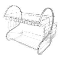 Genérico - Secaplatos Aluminio Inoxidable 2 Pisos