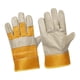 thumbnail image 2 of Guantes de soldadura Guantes de protección ignífugos Accesorios de soldadura Guantes de trabajo resistentes al desgaste para horno, Beige, 2 of 5