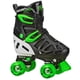 thumbnail image 1 of Patines Trac Star Ajustables Para Niños Negro verde, 1 of 4