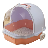 Genérico - Bandeja Sanitaria De Gatos Baño De Mascotas Arenero Xxl Gris Claro