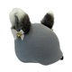 thumbnail image 2 of Funda Protectora Para Casco De Esquí De Nieve, Decoración Creativa Para Deportes De Invierno, Gatito Gris, 2 of 5