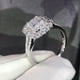 thumbnail image 2 of Shiny Zircon Decor Ring - Square Shape Bridal Wedding Anniversary Engagement Gift, 2 of 4
