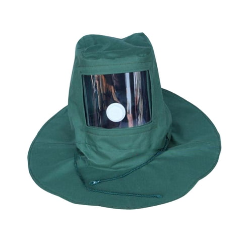 Ioensy - Protección Facial Para Chorro De Arena Cómoda Capucha Para Chorro De Arena Para Lijado Y Rectificado En Fábrica