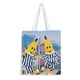 thumbnail image 1 of Bananas in Pyjamas Bolso de tela con estampado de lienzo para mujer, bolsa de compras reutilizable y estética, con cremallera interior, regalo para mujer,40*45cm., 1 of 6