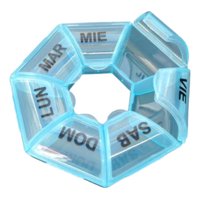 Genérico - Set 6 Pastillero Semanal Organizador Portatil Medicina Lau