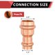 thumbnail image 2 of Accesorios de acoplamiento EFIELD Copper Press Fit Reduce (paquete de 10), 2 of 7