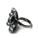 thumbnail image 2 of Anillo plata 925 envejecido flor; talla 5 1/2 USA - talla 11 española, 2 of 3