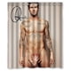 thumbnail image 1 of Cortina de ducha sexy de Adam Levine, juego de cortinas de baño con ganchos, tamaño 66 x 72 pulgadas, 1 of 3