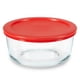 thumbnail image 1 of Recipiente de almacenamiento de alimentos Pyrex Simply Store de vidrio para 4 tazas, 1 of 6