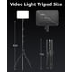 thumbnail image 5 of Kit de luces LED para vídeo uBeeSize, paquete de 2 con soporte de trípode de 65 cm, 5 of 6