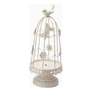 Genérico - Portavelas Jaula Pájaros Decorativo Multifunción 36Cm Jhn