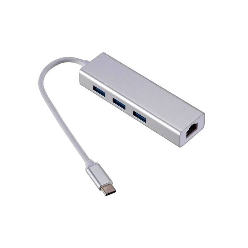 Irm - Hub Tipo-c Usb 2.0 3 Puertos + Rj45 Lan Ethernet