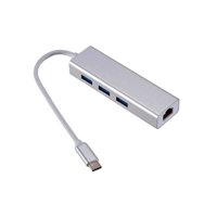 Irm - Hub Tipo-C Usb 2.0 3 Puertos + Rj45 Lan Ethernet