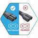 thumbnail image 2 of Cable de alimentación para TV PWR+ 3,7 m blanco C7 a NEMA 1‑15P, 2 of 6