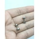 thumbnail image 2 of Aros Punk Acero Moda 6mm Juvenil Barbell Plateado, 2 of 4