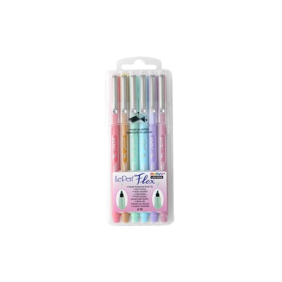 Art Supplies Uchida Of America Le Pen Flex Pastel, 6 unidades