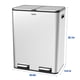 thumbnail image 2 of Cubo de Reciclaje Tzumi Doble Compartimento Acero Inoxidable 16 Galones, 2 of 9