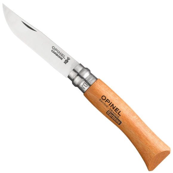 Navaja de bolsillo plegable Opinel No. 07 Carbone Carbone Steel