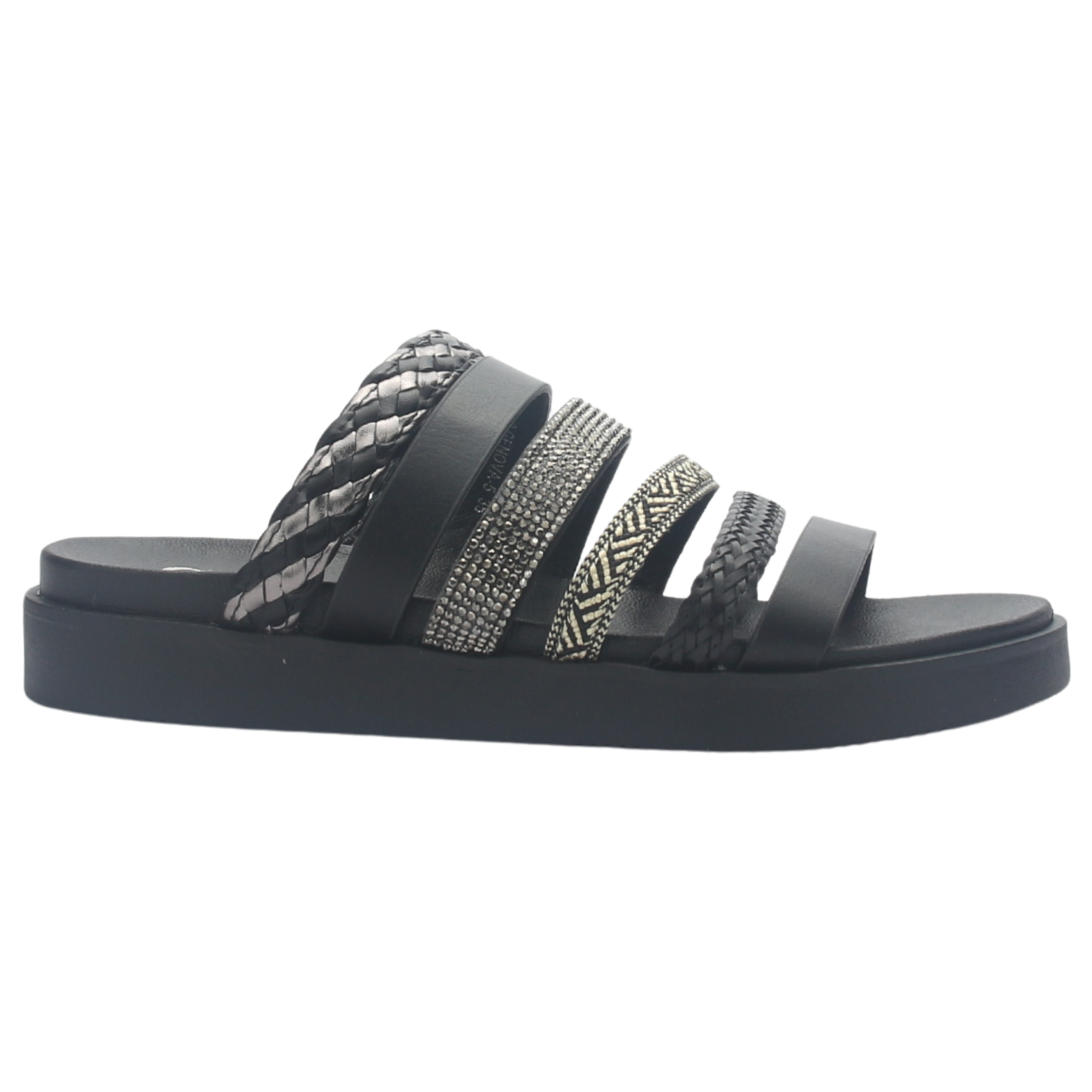 Sandalia De Mujer Negro Casual Chalada Genova-5