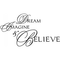 Rienda Libre Graphics - Decomural Dream Imagine Believe Inspirational Ws-15084