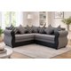 thumbnail image 1 of SECCIONAL FRANCIA PU NEGRO TELA GRIS, 1 of 2
