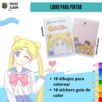 Macae - Libro Para Pintar Sailor Moon Con Stickers